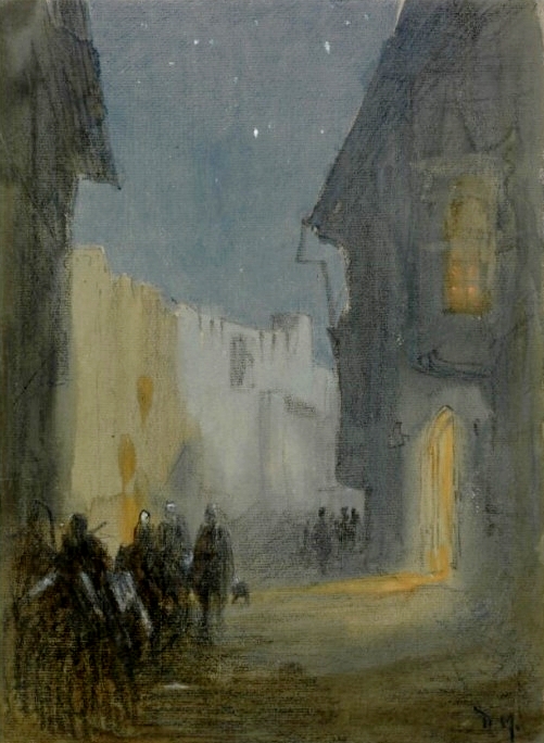 D. Maxwell, A Night Impession of Navy House, Baghdad, February 1919